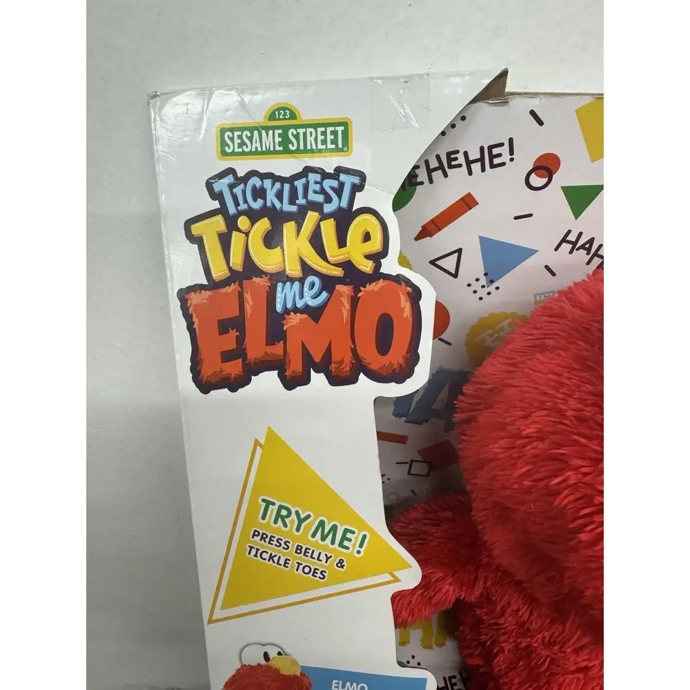 Playskool Sesame Street Tickle Me Elmo Plush Boxed 14-24in 18M+ 2011 F0552